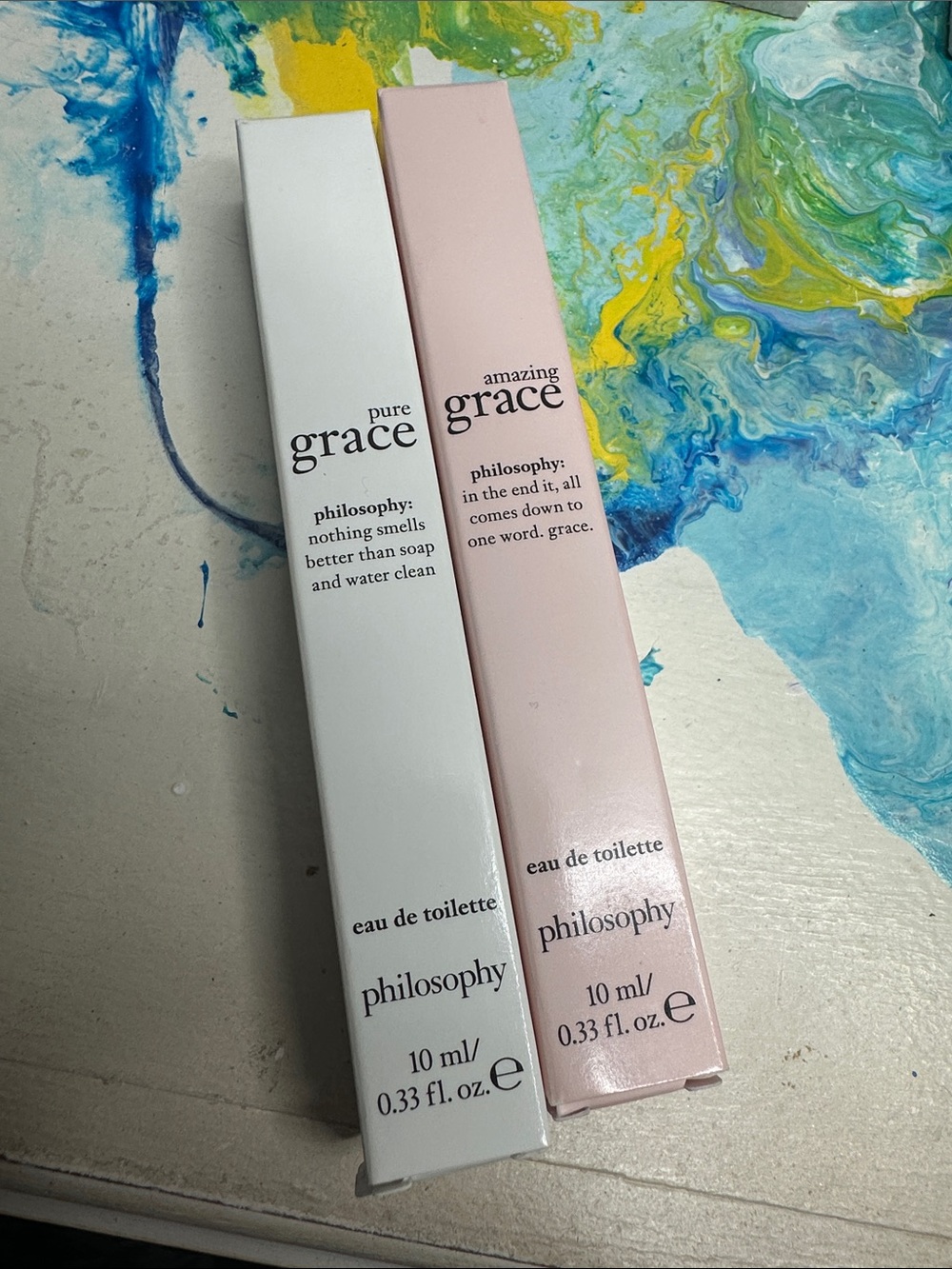 Philosophy pyre grace & amazing grace 10ml travel spray set